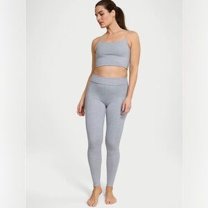 Victorias Secret Angel Essentials Cotton Foldover Legging Heather Gray Small 30”